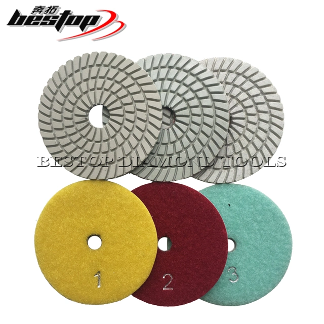 4" Diamond 3 Step Polishing Disc for Granite and Marble