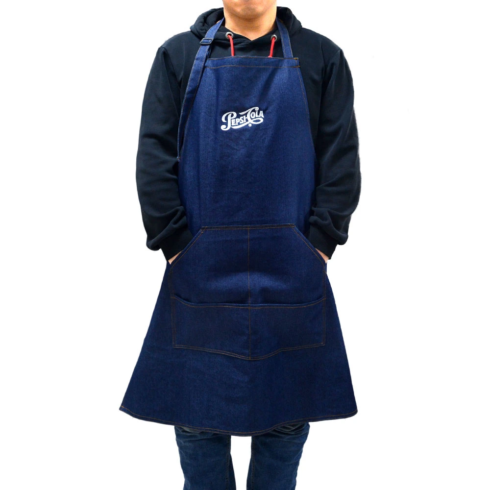 Denim Kitchen Aprons Custom Jeans Cooking Apron Customized Apron with Pockets