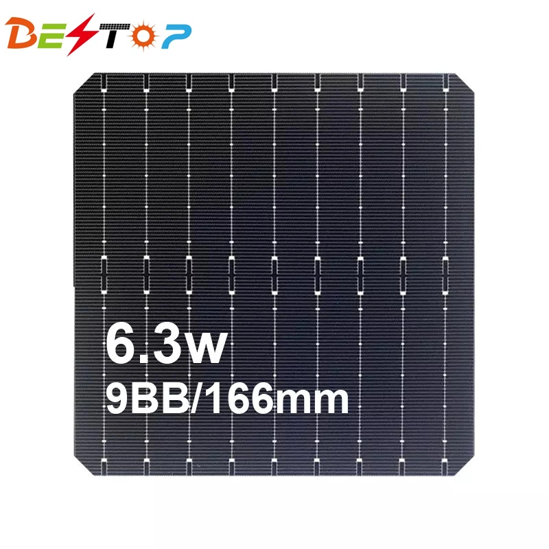 Hot Sale Mono 12V 10bb 9bb 182mm Solar Cell for Solar Panel