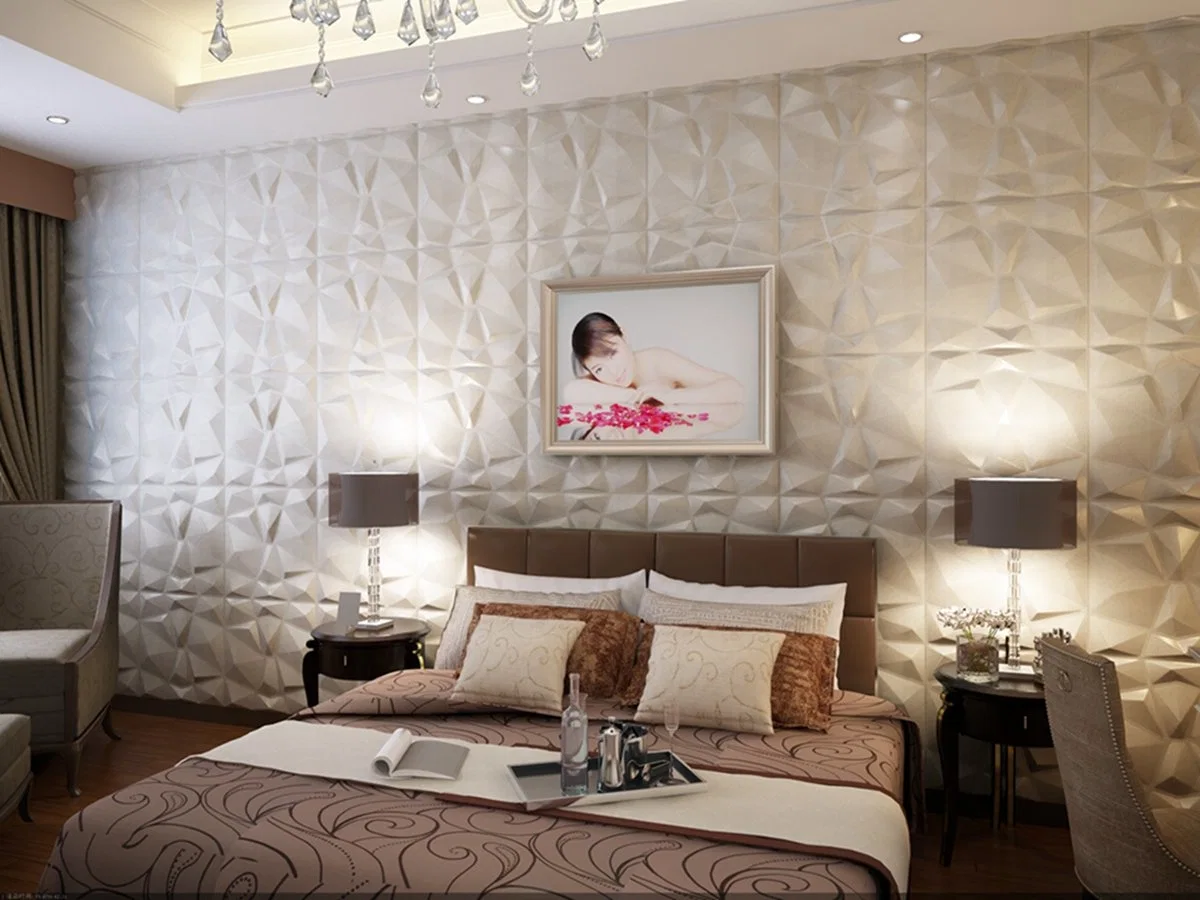 Wallart 3D Wall Panel Soft Leather Embossed Wall Covering