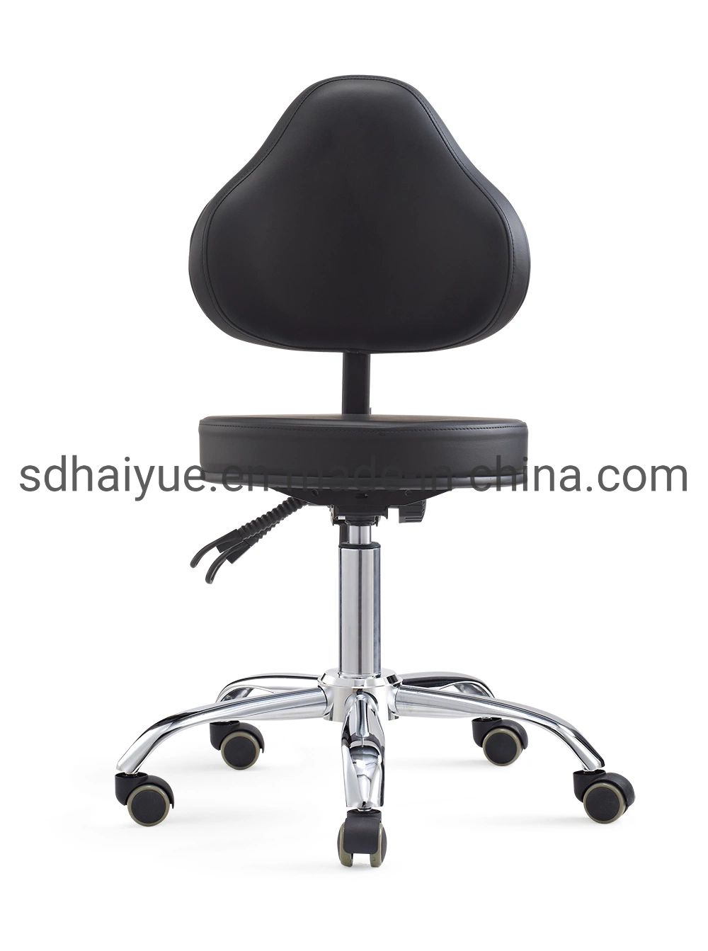 Beauty Stool Chair Back Support Dentist Doctor Medical Office Salon SPA Tattoo Equipment Hydraulic Adjustable Rolling Stool