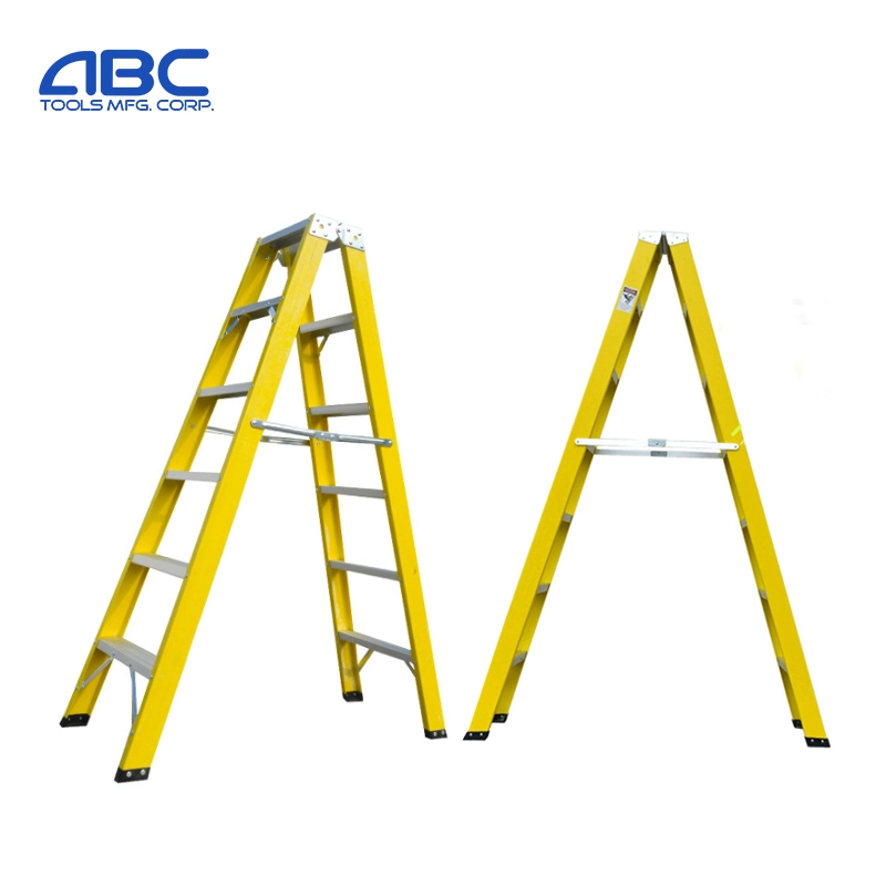 4 5 6 7 8 9 Steps Folding Fiberglass Ladder with CSA/ANSI/En131 Certification for Use Around Electricity