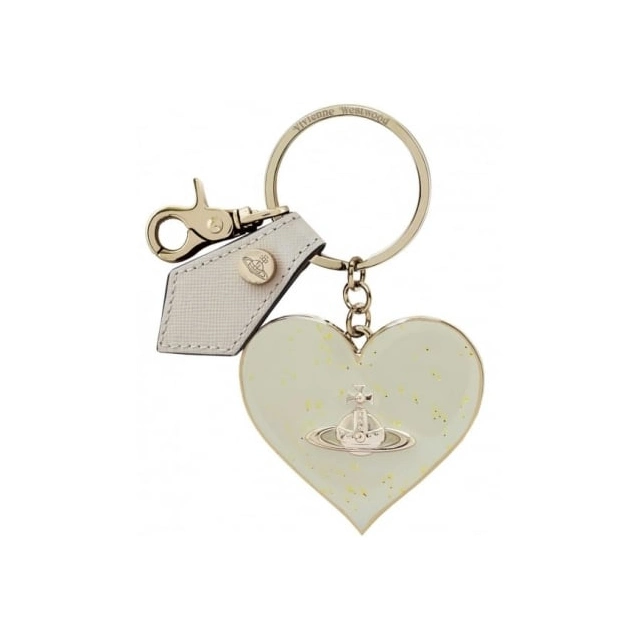 Custom Keychain Manufacturer Creative Metal Keychain Personalized Keychains Heart-Shaped Keyring with Leather Tag