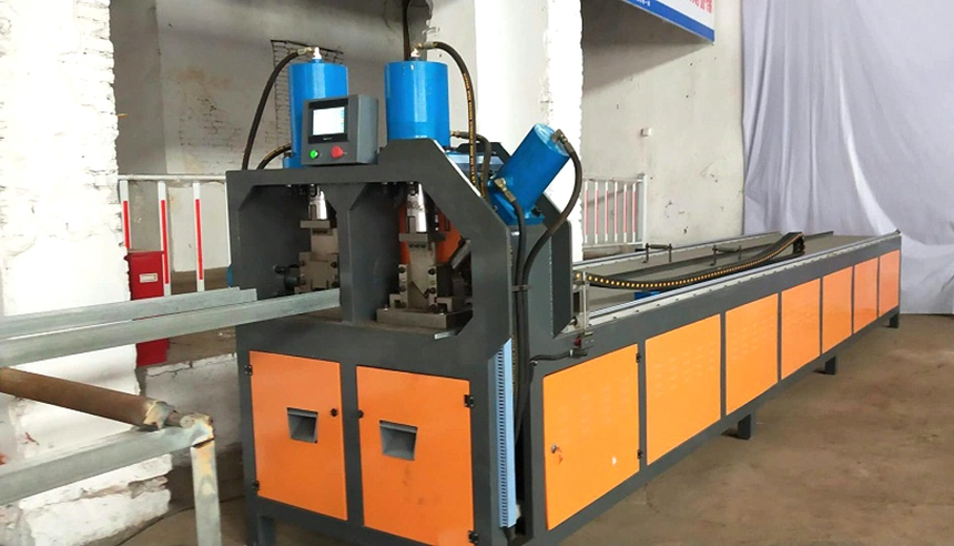 Automatic Pipe Hole Pressing Cutting and Punching Machine for Greenhouse Fastenings