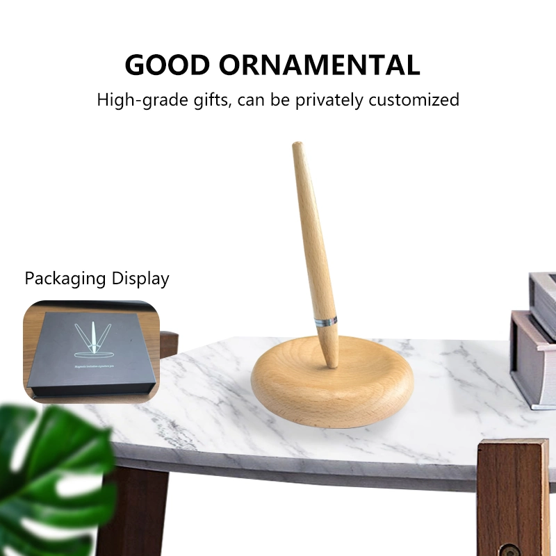 Body Levitating Fountain Pen Clear Magnetic Cap Hot Sale Wholesale/Supplier Custom Logo Wooden Luxury Pen Gift