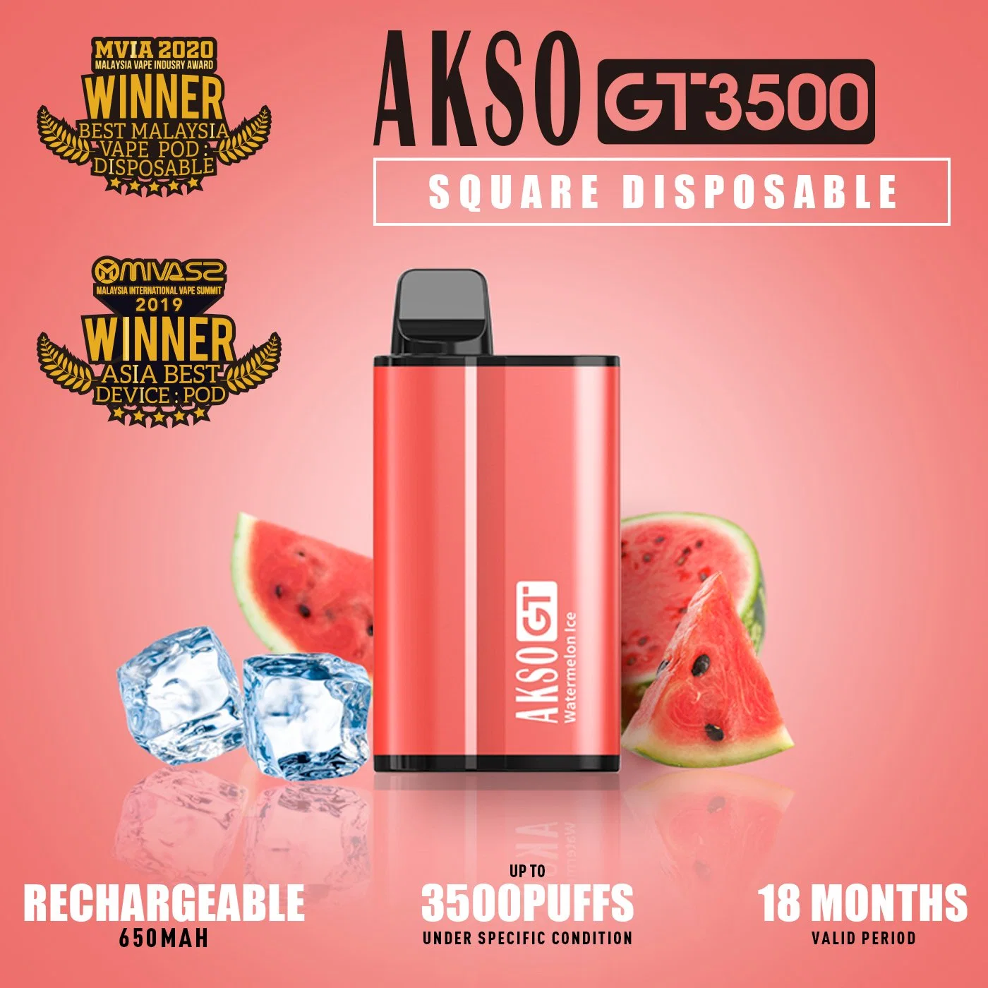 1800 Puffs фруктовый вкус одноразовые сигареты Vape Akso пера Gt 3500 отшелушивающей подушечкой заводская цена