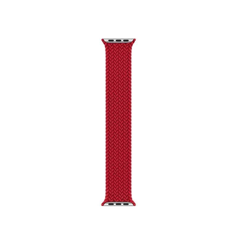 Nylon/Silikon elastische geflochtene Solo-Schleife für Apple Watch Strap/Band