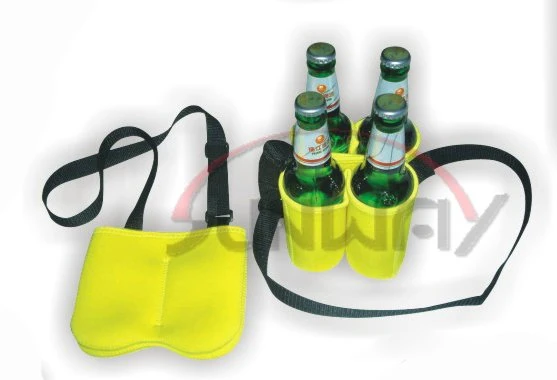 Neoprene 6-Pack Beer Bottle Tote Bag, Bottle Cooler Bag (BC0054)