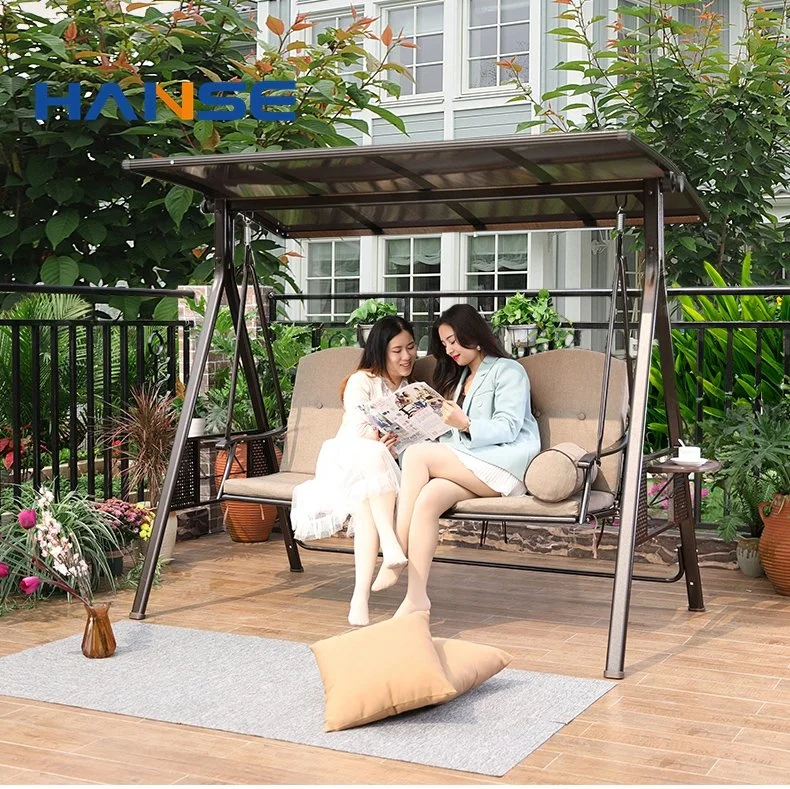 Wholesale Outdoor Hanging Swing Chair Indoor Rattan Hanging Basket Garden Couch Wooden Swing Chair Set