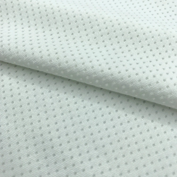 92 Polyester 8 Spandex 140GSM Spider Mesh Fabric White for Sublimation