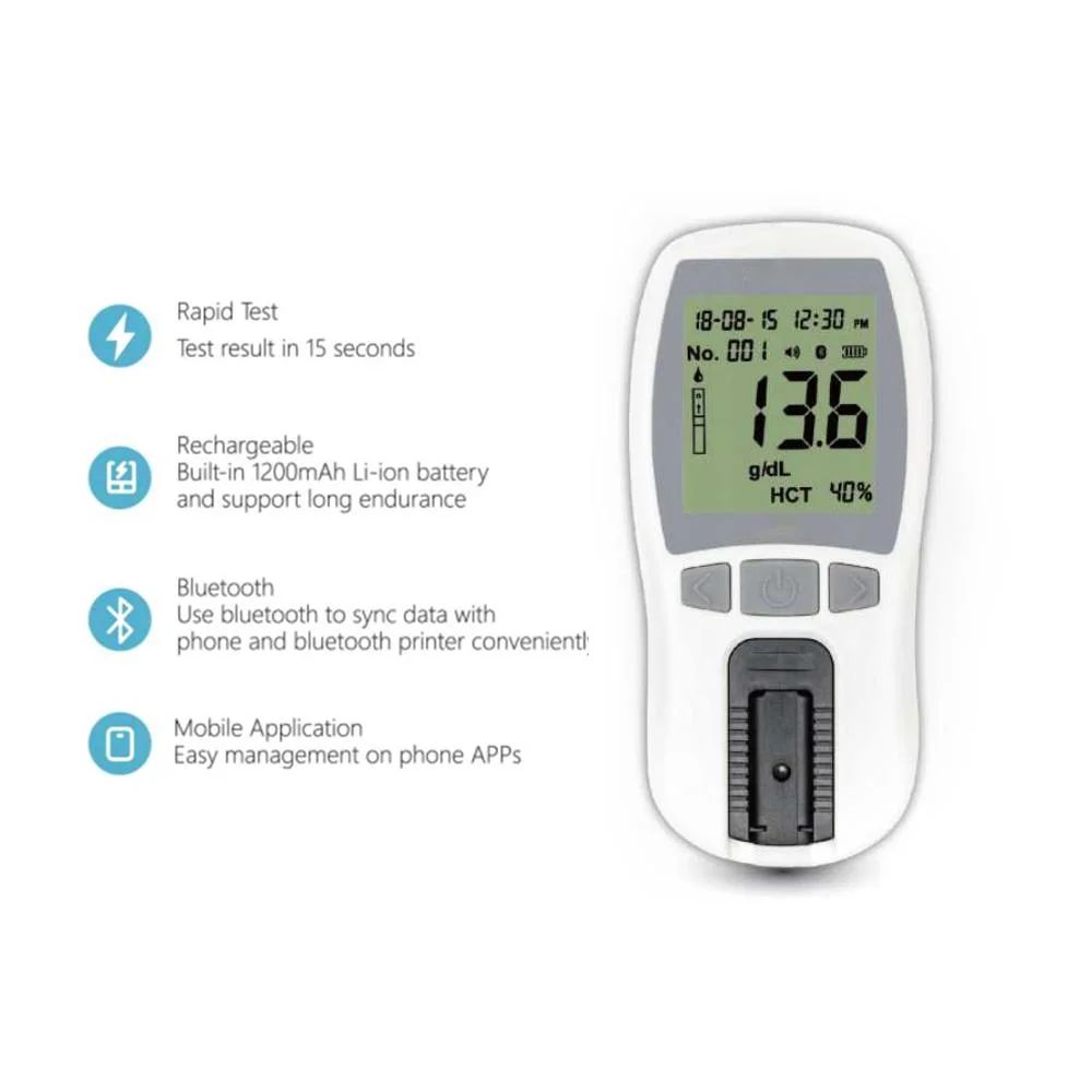 Sejoy Portable Hb-101 Hemoglobinometer Hemoglobin Analyzer Hb Meter Hemoglobin Test Equipment