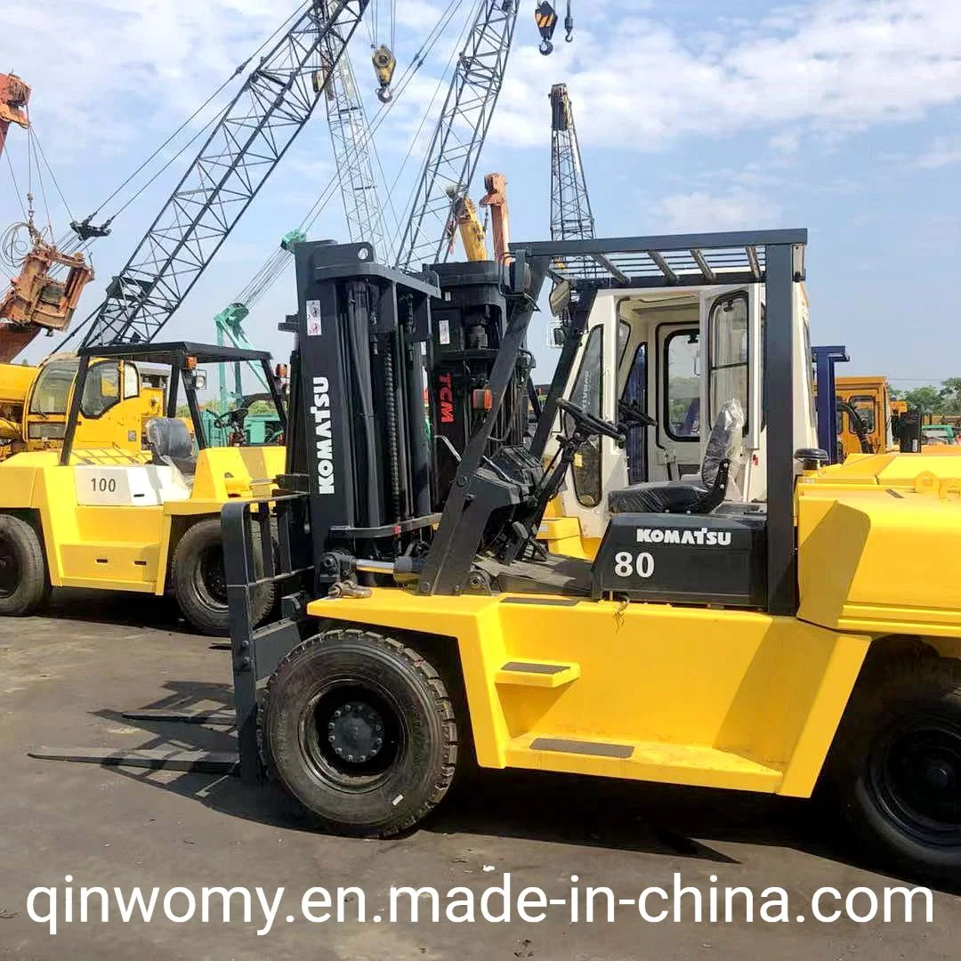 Used Japan Warehouse Lifting Machine Komatsu Fd80-8 Diesel Forklift Sale in China