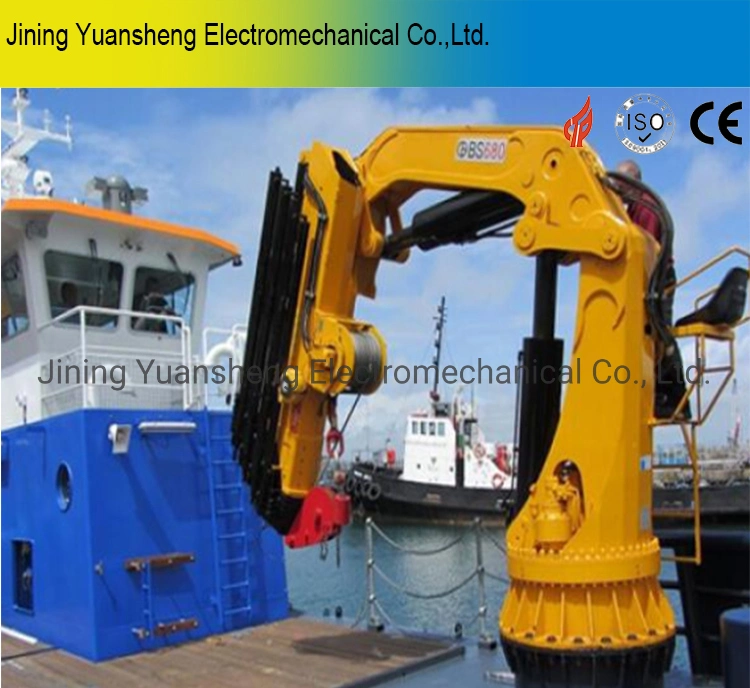 Manufacturer Marine Ship Hydraulic Telescoping Knuckle Crane for Sale