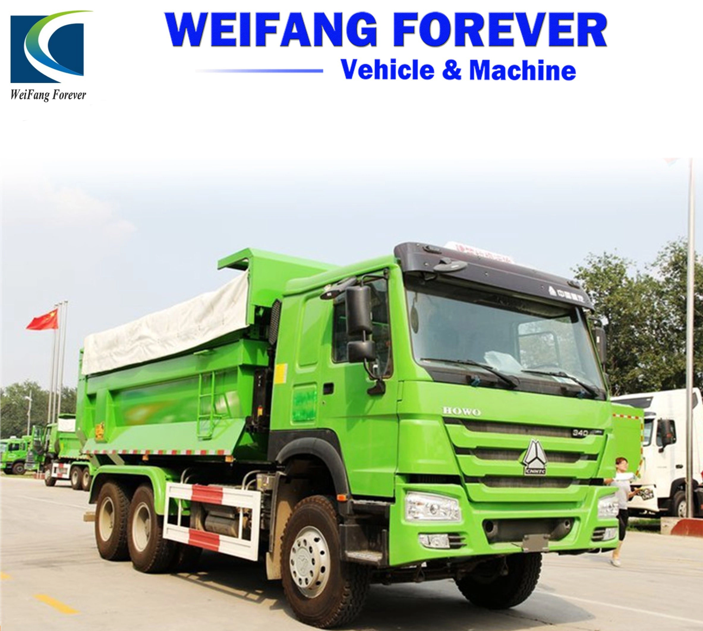 Used Beiben 10 Wheels Tipper Dump Truck 6X4 350HP with Mercedes Benz Technology for African Market