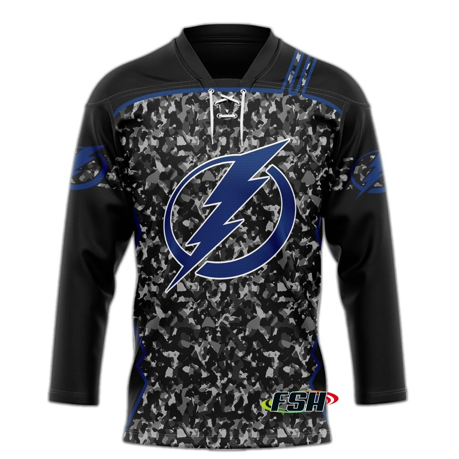 100% Polyester Cool Schnell Trocknend Leicht Custom Sublimation Printed Ice Hockeytrikot