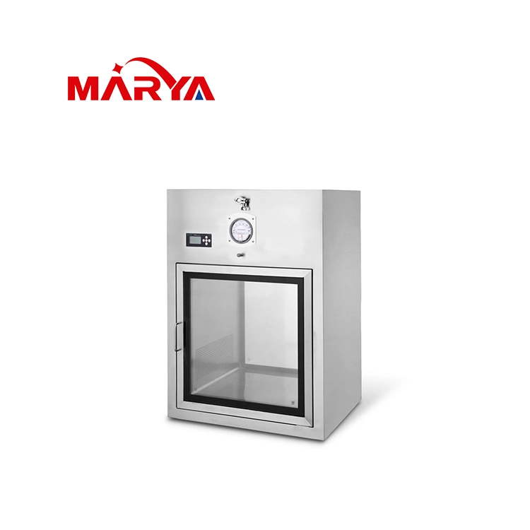 Marya Class100 Cleanroom ISO Standard CE Certificate Stainless Steel SUS304 Interlock Laboratory 400X400X400mm Dynamic Pass Box Manufacturers