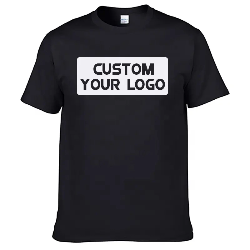 Wholesale Factory 100% Cotton Unisex Blank Plain Printing T-Shirt OEM Custom Logo