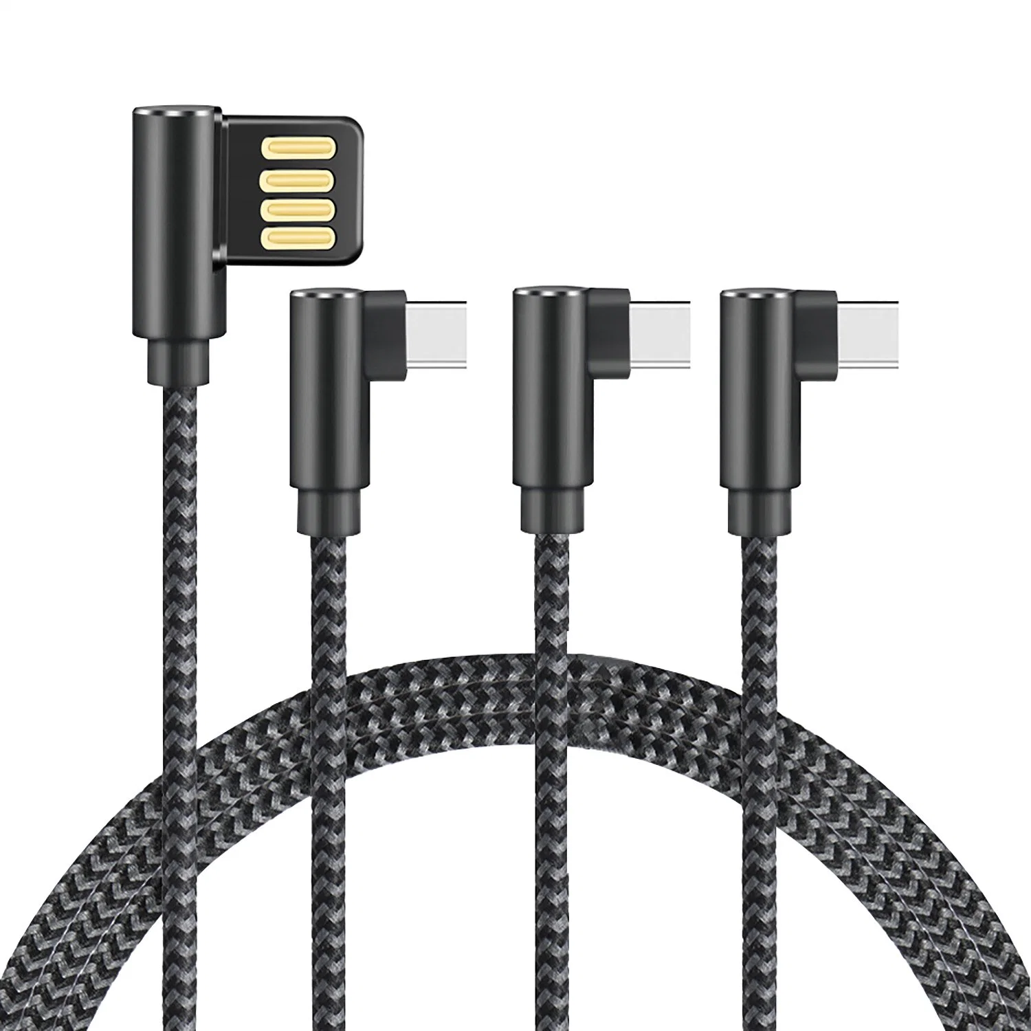 New Fast Charger Type-C Cable 3FT 6FT 10FT 1m 2m 3m New Nylon Braided USB C Cable New Type-C Charging Cable for Samsung Xiaomi Huawei Oppo