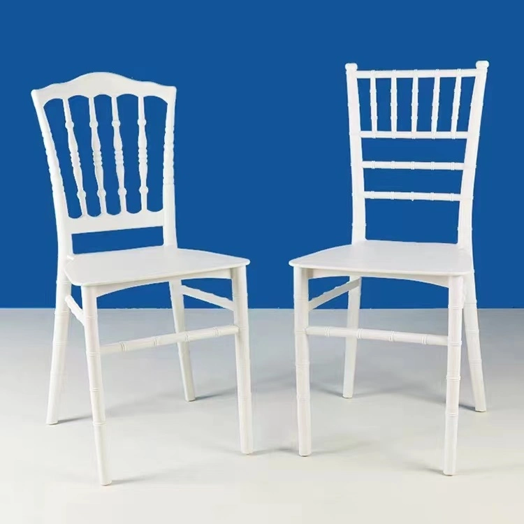 Chaises Chiavari en plastique polypropylène personnalisables pour mariages, événements et dîners Tiffany