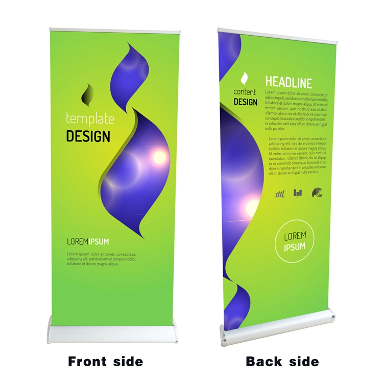 Personalizado de lujo dobles caras Stand Banner Banner Roll up Stand retráctil