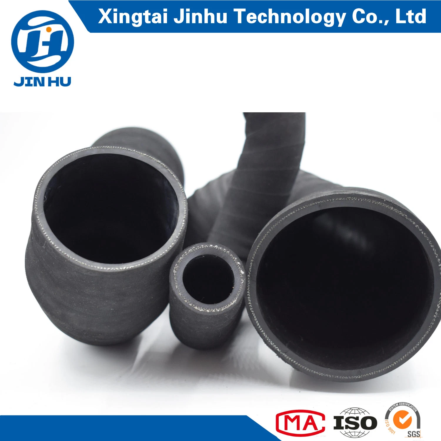 Customized Black Wrap Surface R4 Hose Industrial Water Oil Suction and Delivery Rubber Hose with High Pressure