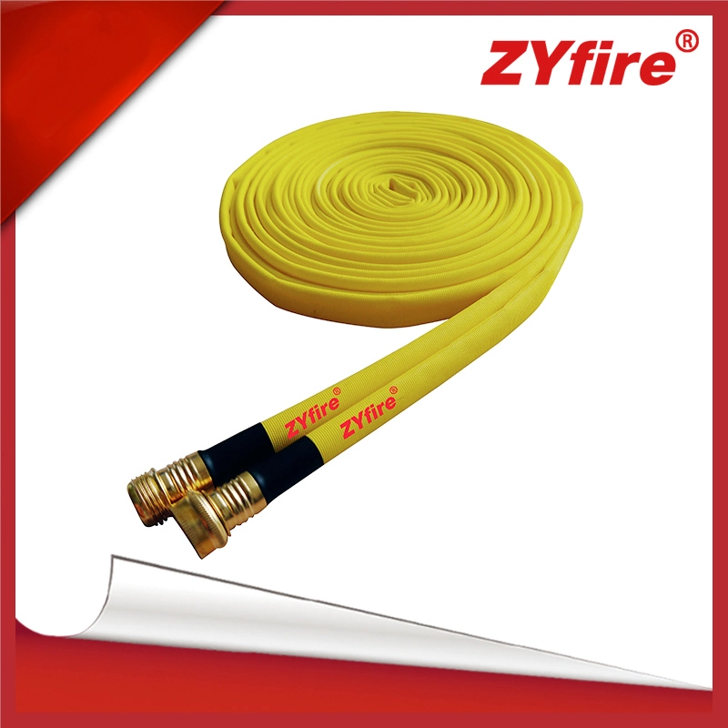 TPU Lining 5/8" 3/4" Inches Yellow Forestry Layflat Econo Forestry Hose with Copper Garden Thread Coupling