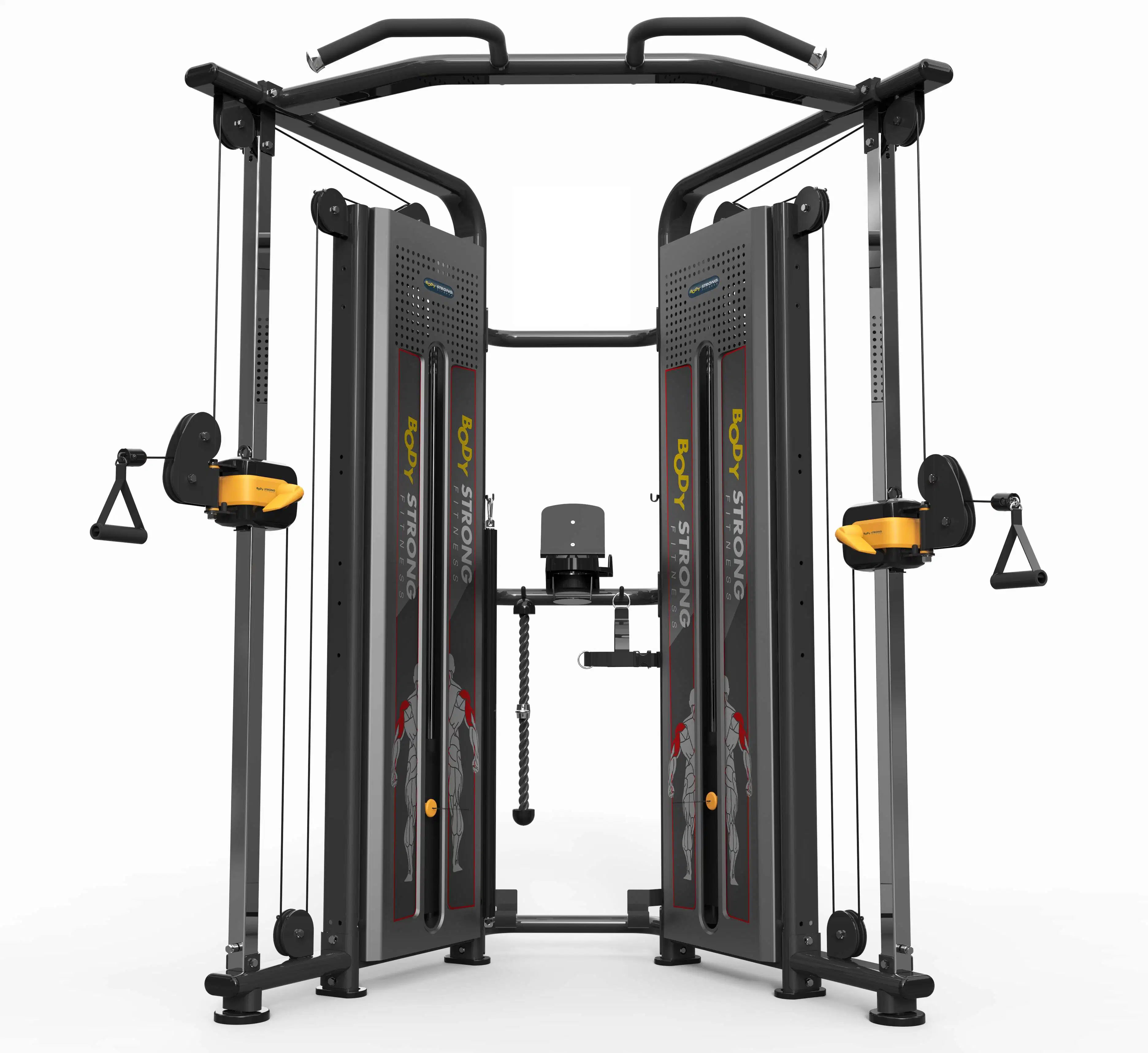 Smith Machine Équipement de Gym Pas Cher Poulie Réglable Double