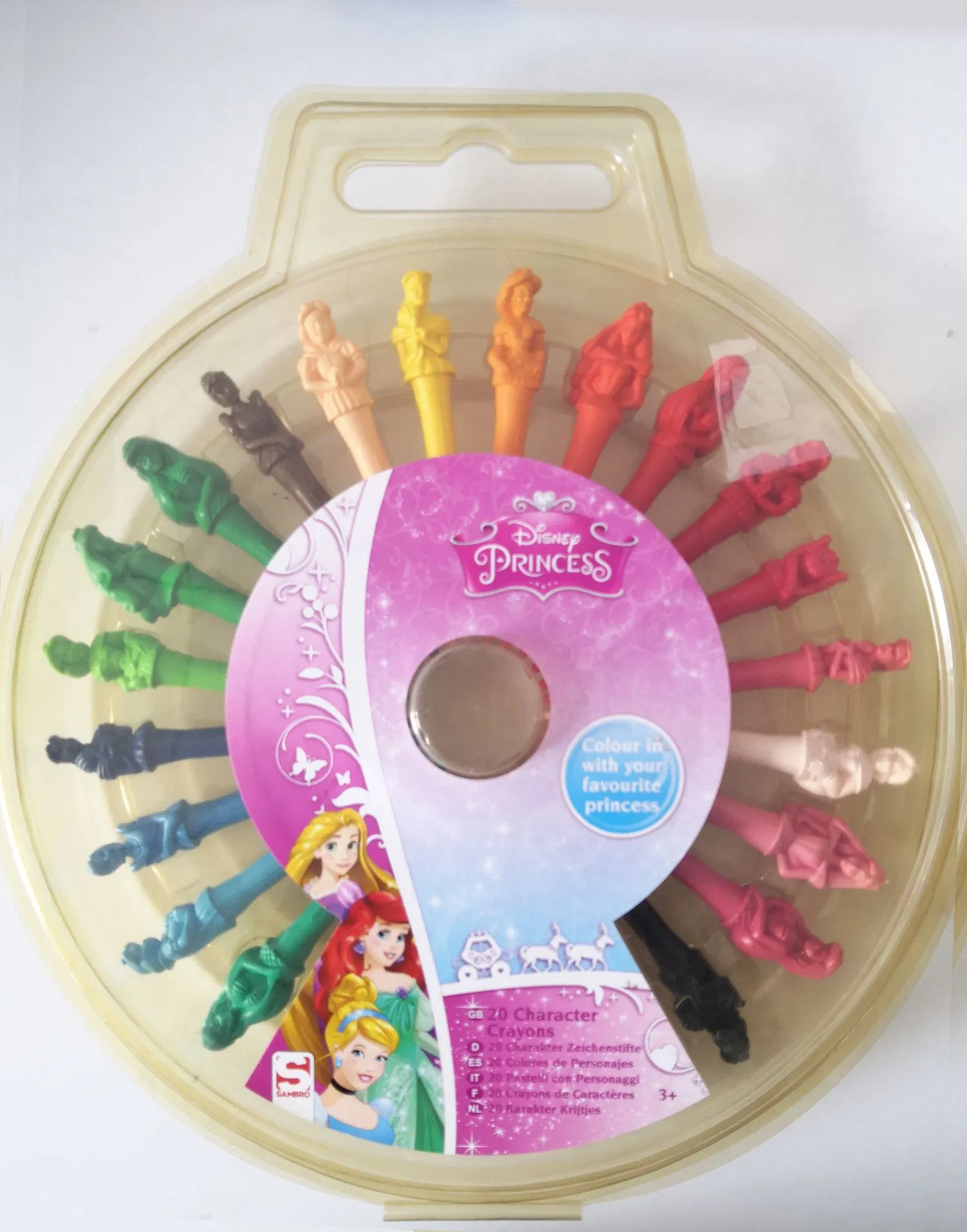 20 PCS Licensed Character Crayons Customized Designs with Plastic Box Creative Gifts