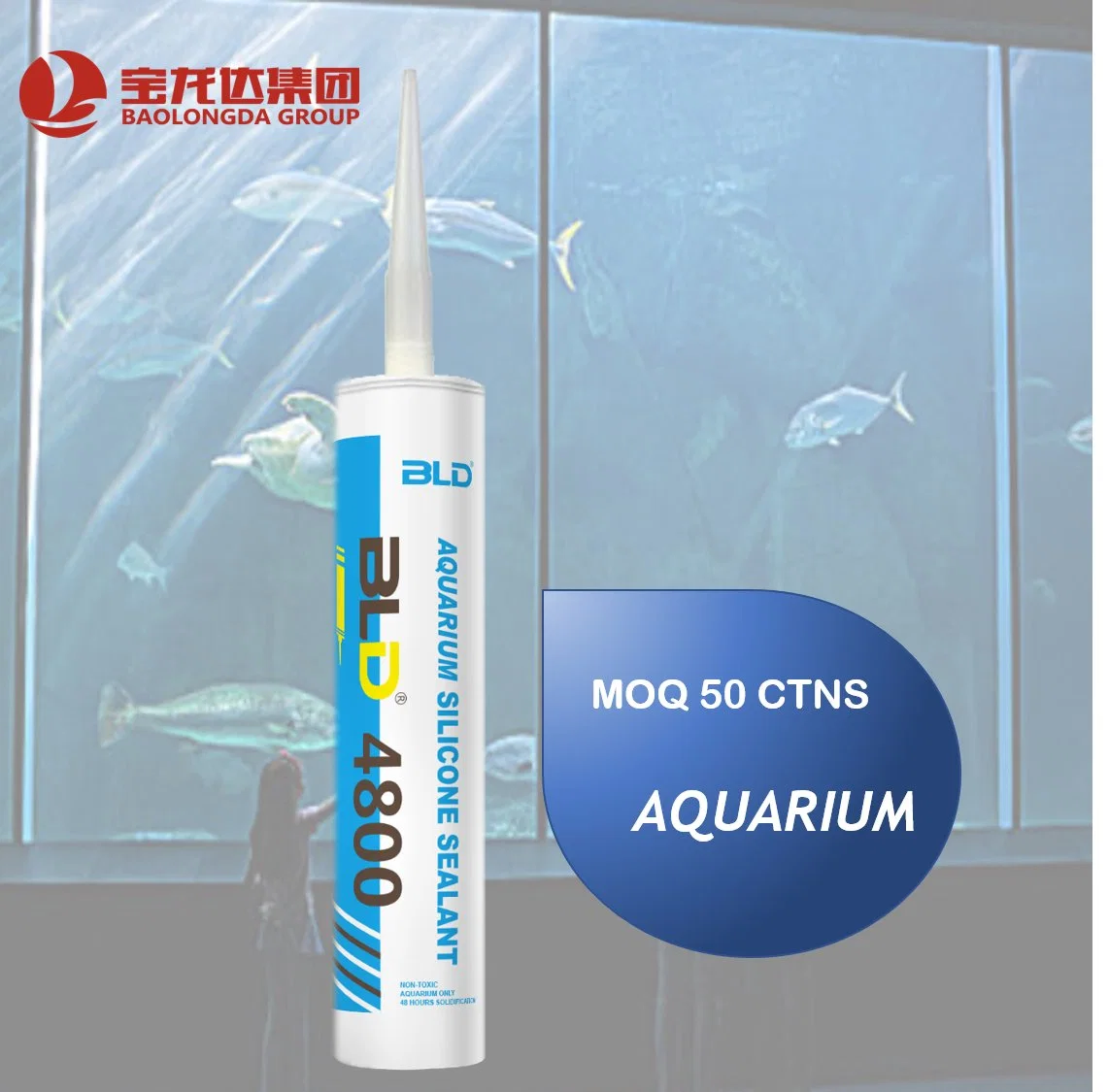 Melhor venda de vidro acético Anti-fungal Aquarium Construction vedante de silicone