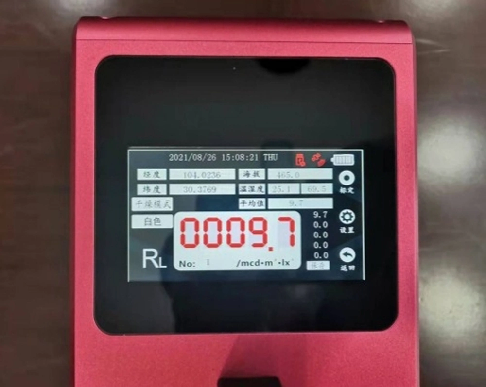 Rétro-réflectomètre de ligne de marquage portable (mode RL) Test sur site du testeur de réflectomètre rétro-optique de ligne de marquage JT-Bx03, route et circulation Équipement