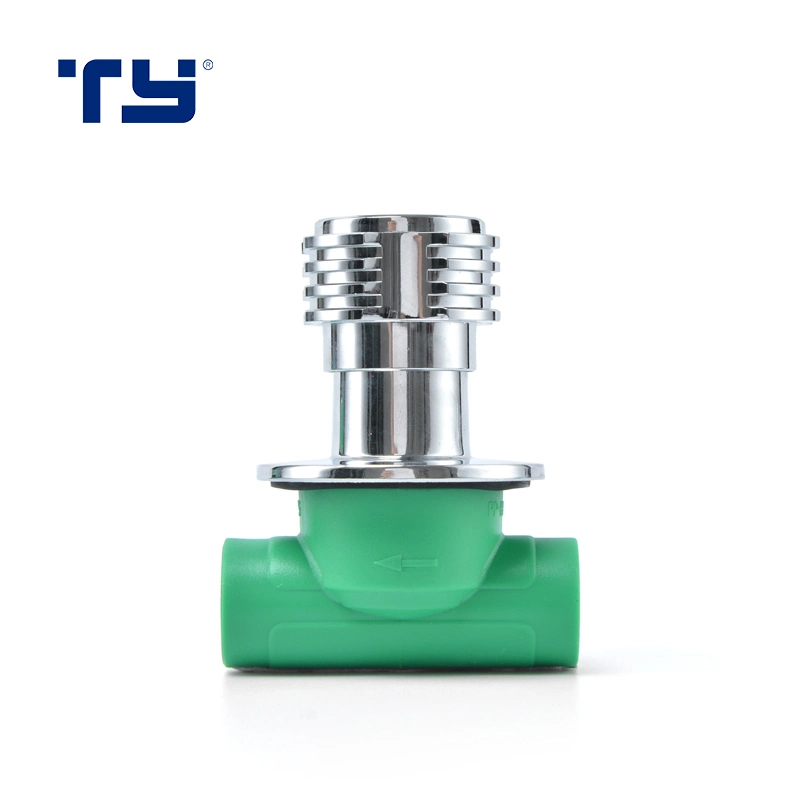 PPR Customize Plastic Water Y Stop Angle Balance Valve