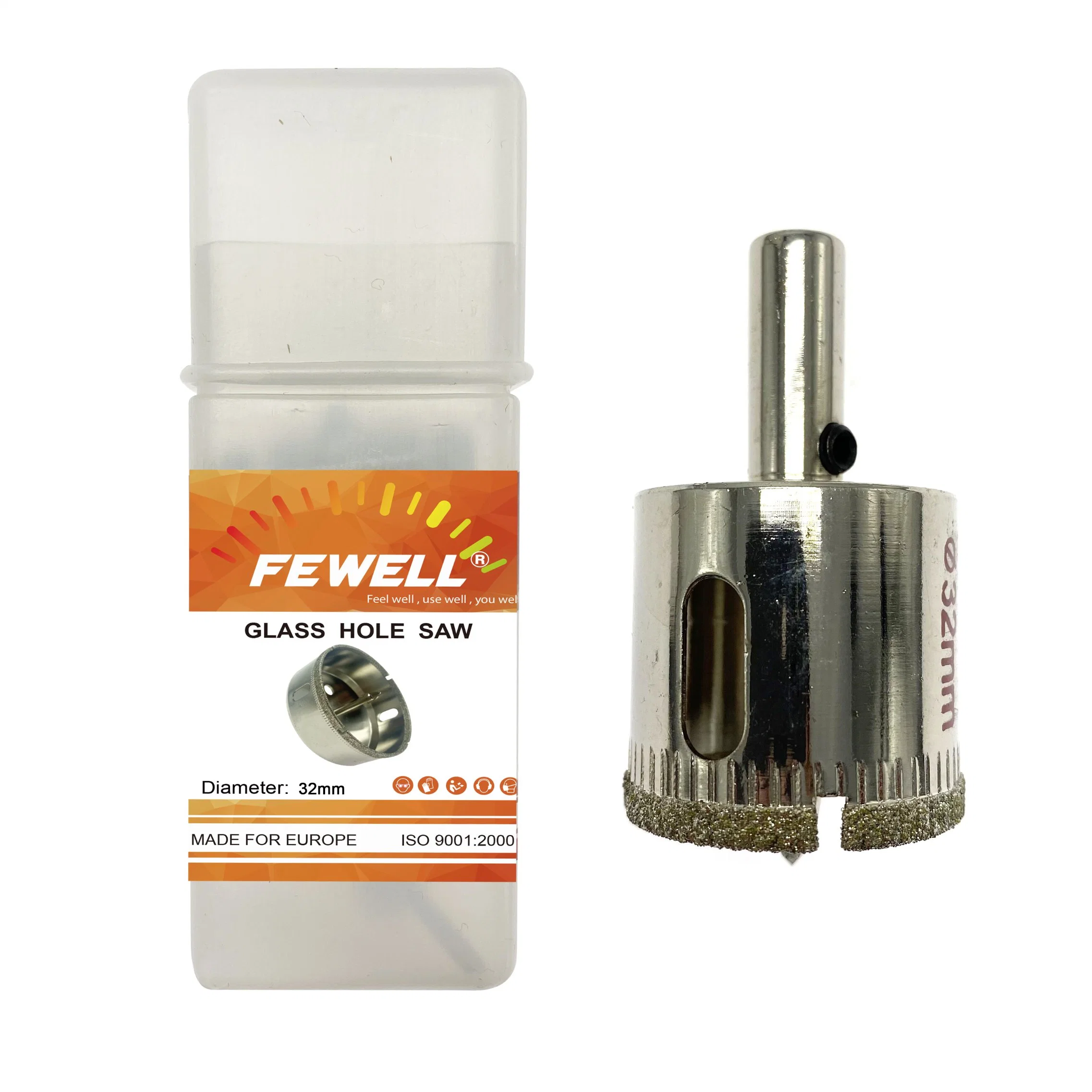Electroplated Diamond Positioning Core Drill Bits Glass Hole Saw 32mm for Marble Granite Tiles