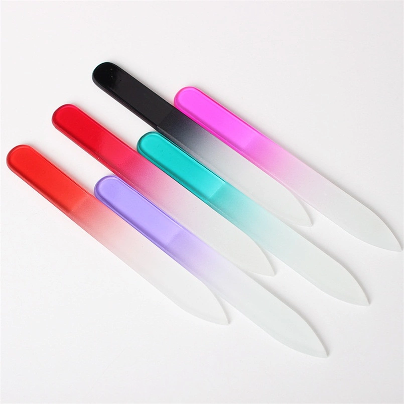 Fashion Design Custom Professional Glass Nail Art Tool Nail File for Promotion NF7034