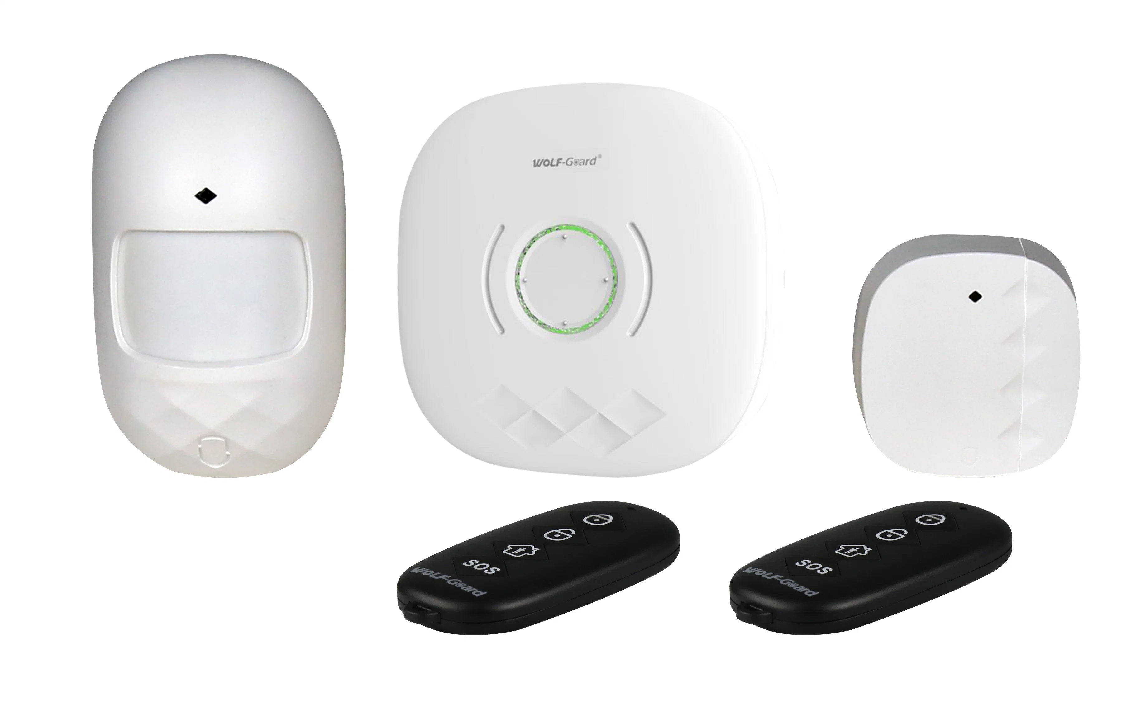 China WiFi Kits de alarma con una puerta de enlace WiFi pueden conectar hasta 100 accesorios