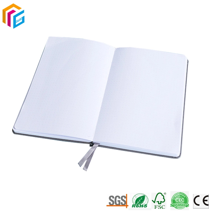 Custom Printing 100g 120g Wood Free Paper Inner Pages Notebook with Elastic Band Hardcover PU Cover Journal