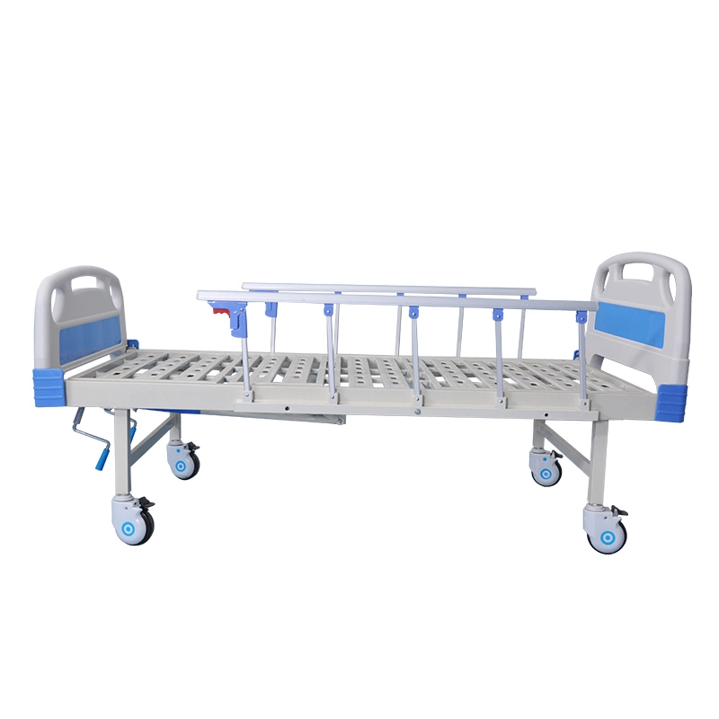 Medical Equipment Folding 2 Cranks Manual Hospital Bed Price Two Functions Patient Medical Bed with FDA