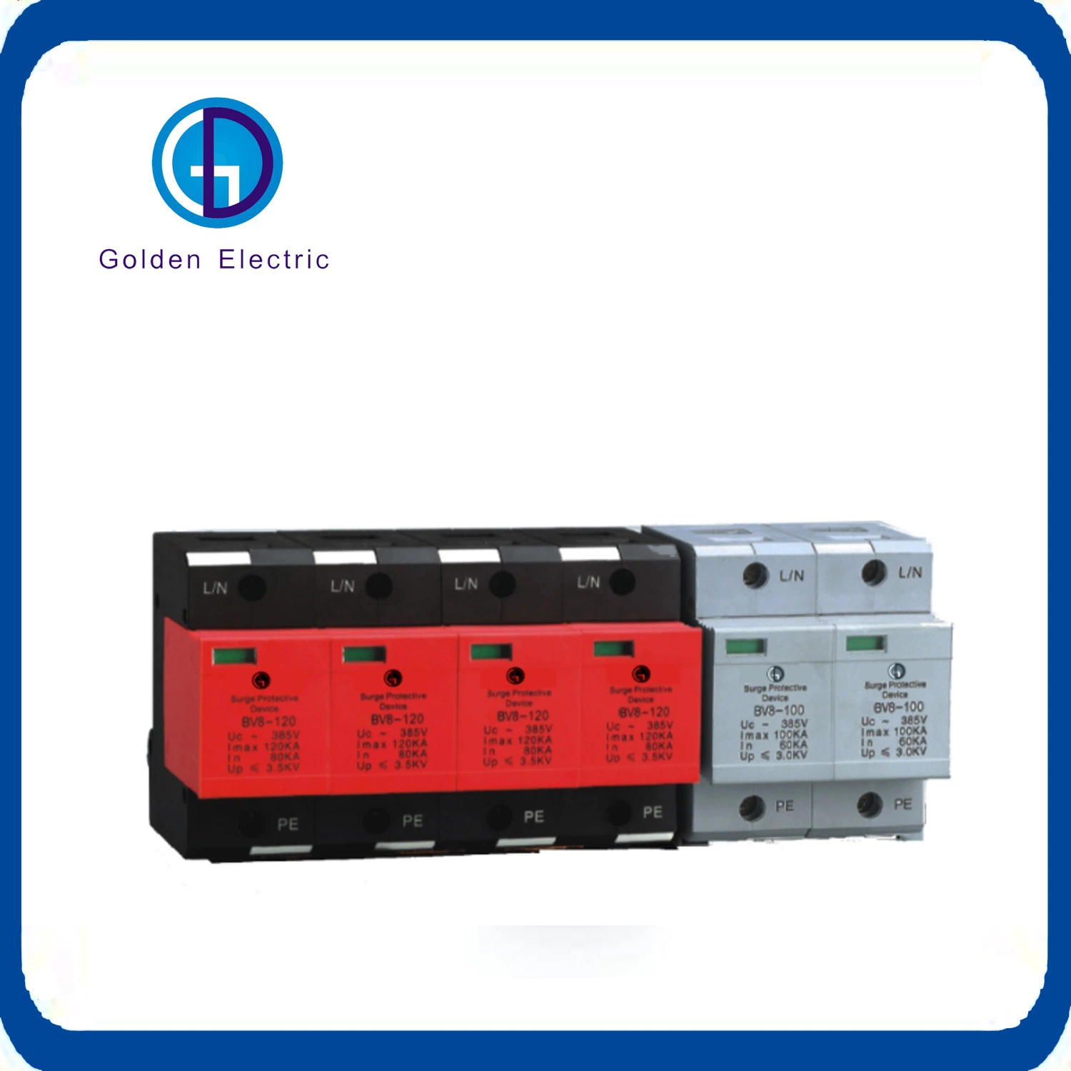 Power Surge Protection Devices 380V Solar AC SPD Electricity Safety House Lightning Arrester