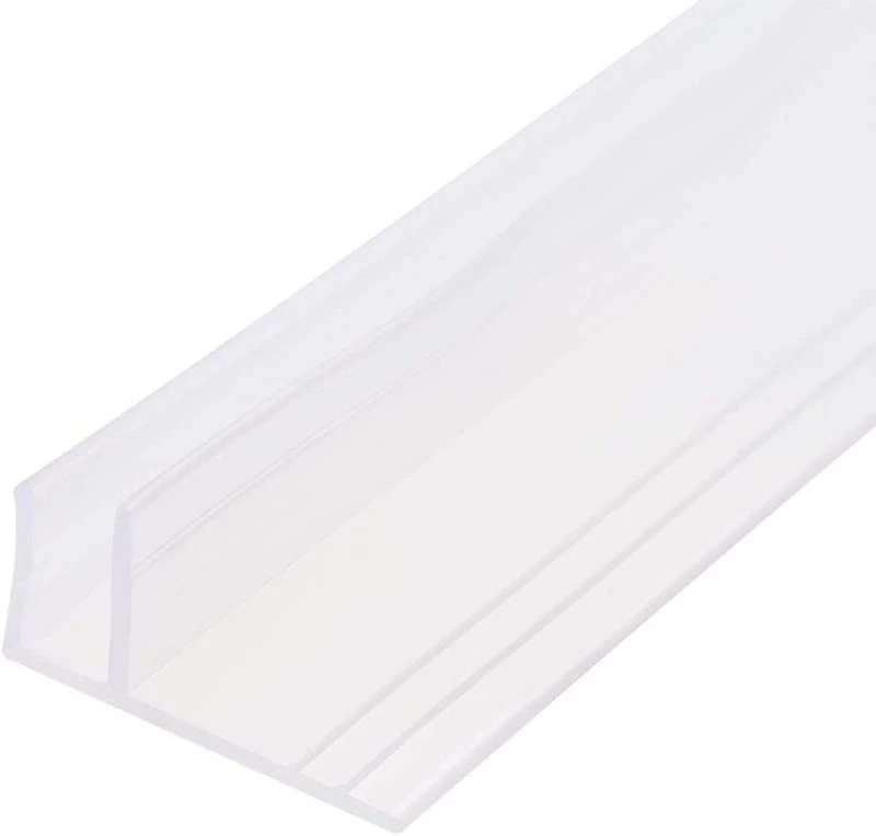 Frameless Shower Strip Bottom Side Seal Strip F-Type Glass Bottom Seal Door Sweep