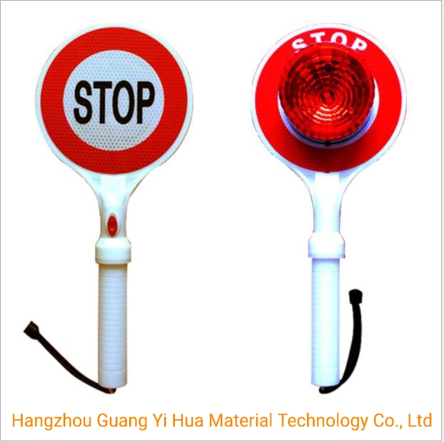 Handle Solar Powered Traffic Light Flasher Barricade Portable LED Warning Lights Traffic Warning Flasher