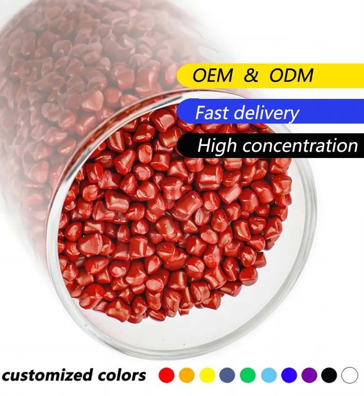 Raw Material for Plastic Bags Virgin ABS Plastic Granules Color Masterbatch Red