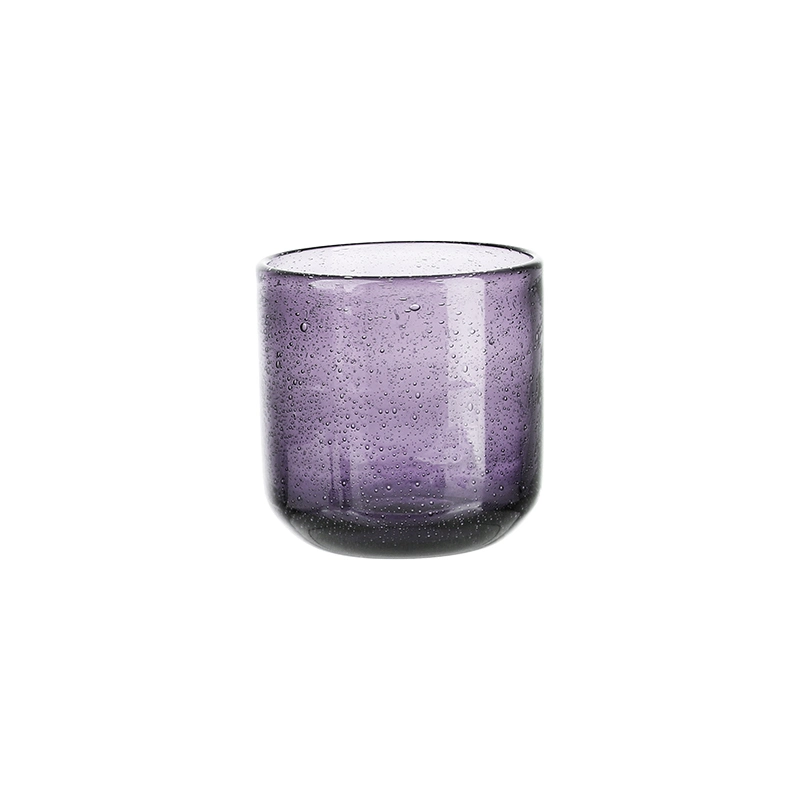 Garbo New Arrival Solid Color Glass Cup Goblet Glassware Inner with Bubble