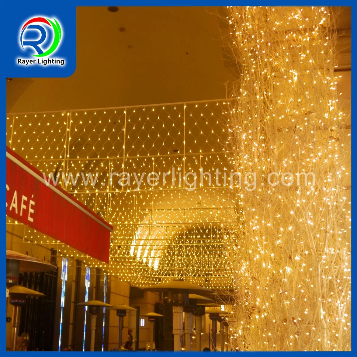 Außendekoration LED Net Street Lighting Gehweg Weihnachtsbeleuchtung