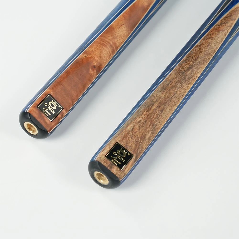 Sénior Omin SO-3 Snooker e bilhar de uma só peça Tacos Handmade Snooker Cue Stick Brass Ash Wood Pool Game