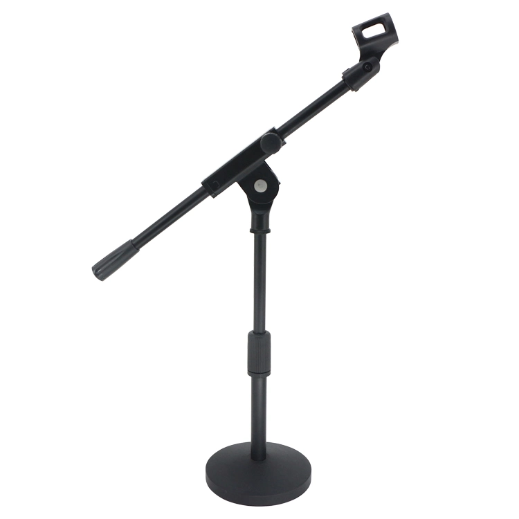 Hot Sale Musical Equipment Iron Table Mic Stand Foldable Microphone Desktop Stand