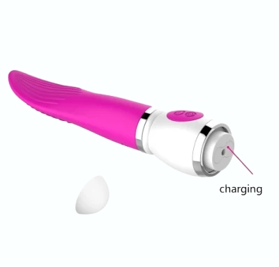 El shock de silicona Heting Spin Lengua lamer juguete sexual vibrador masajeador