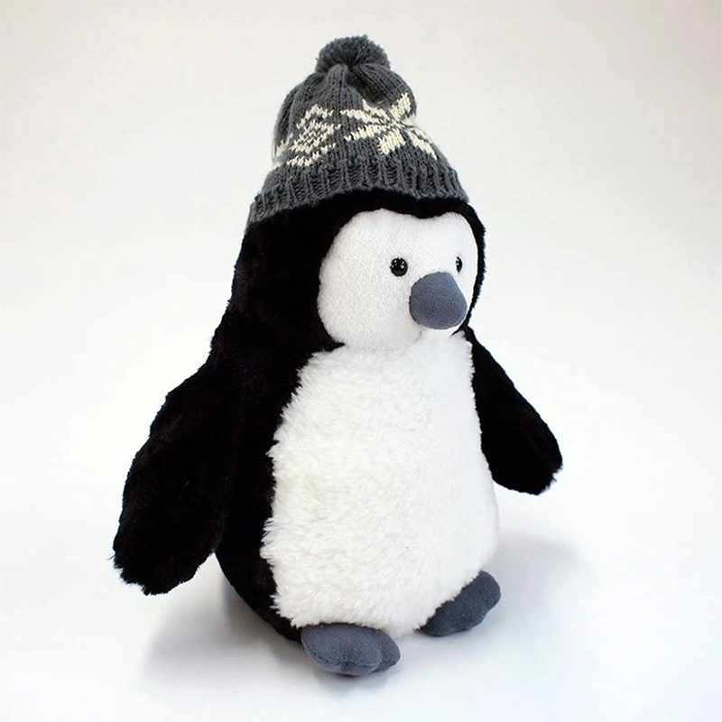 Top Ranking Proveedor de la Navidad en blanco y negro de Peluche Pingüino Kawaii Pingüino de peluche juguete