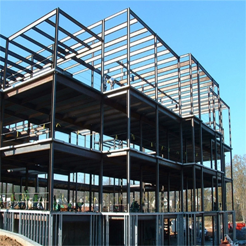 Grande structure en acier à portique léger en métal préfabriqué pour la construction industrielle d'usines, d'ateliers, d'entrepôts et de hangars en charpente métallique.