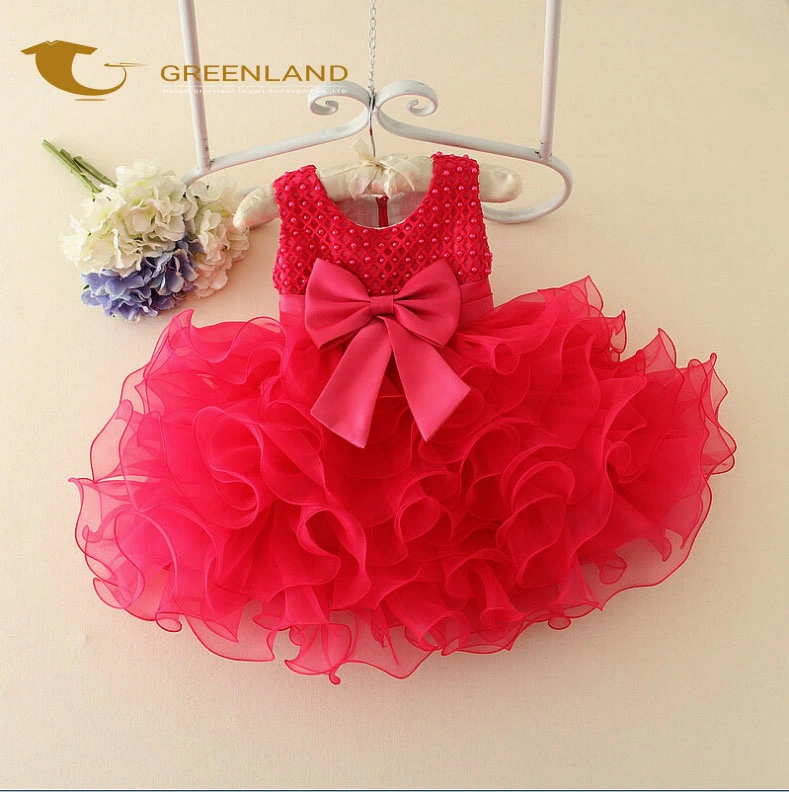 Wholesale Fashion Children Clothing Infant Solid Color Tulle Pleated Dress Custom Girls Sleeveless Tutu Baby Skirts for Kids