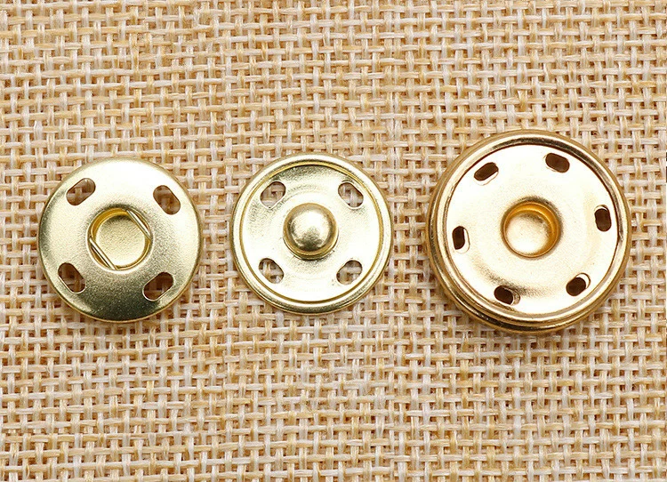 Fashion Custom Eco Friendly Round Shape Metal Sewing Brass Snap Button for Coat