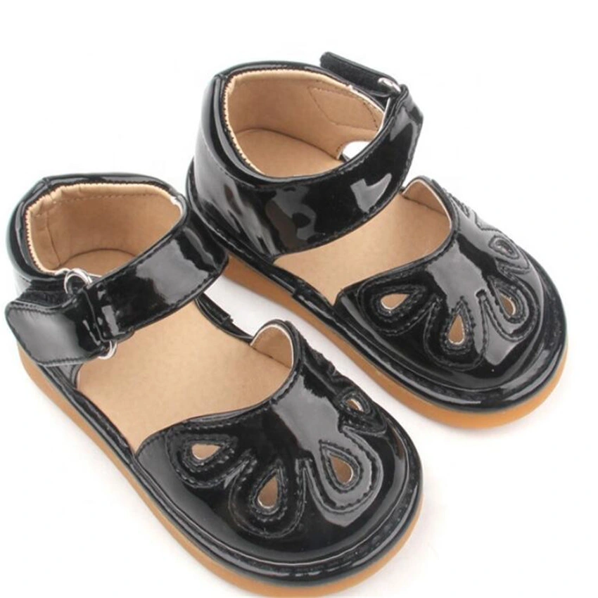 Rubber Baby PU Squeaky Shoes Newborn Baby Sandals Shoes